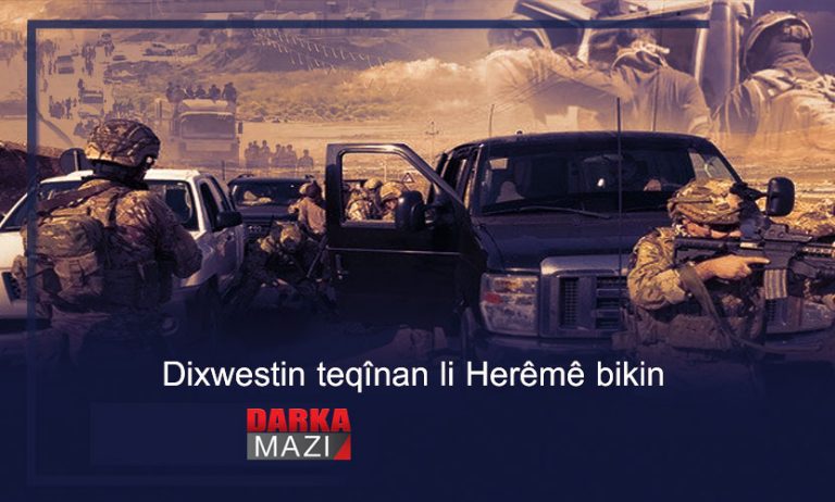 HERÊMÊ BANDEKE SER BI PKK Û PYD DESTESER KIR KU LIBERBÛ PEQÎNAN BIKIN