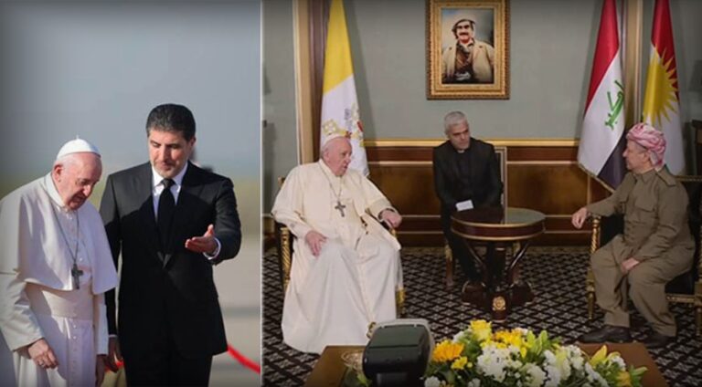 Papa ji bo Barzanî: "Me hûn jibîr nekirine, ji ber serdana hewe ya Vatîkanê em jî hatine cem hewe"
