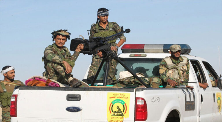 Li Bexda Mîlîsên Heşda Şebî bi çekên giran daketin kolanan