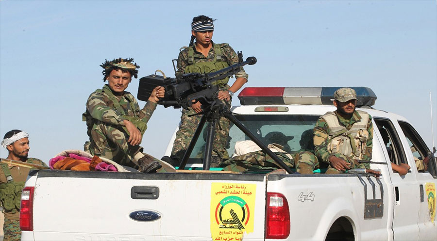 Li Bexda Mîlîsên Heşda Şebî bi çekên giran daketin kolanan