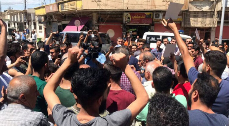 Jiberku rêveberiya xweser 4 qat nirxa sotemeniyê zêdekir li Rojava Xwepêşandan hatin kirin