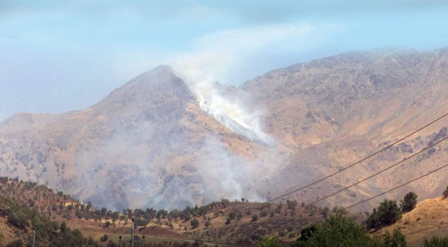 Êrîşên Tirkiyê aqarê 4 gundên Kanî Masê şewitand