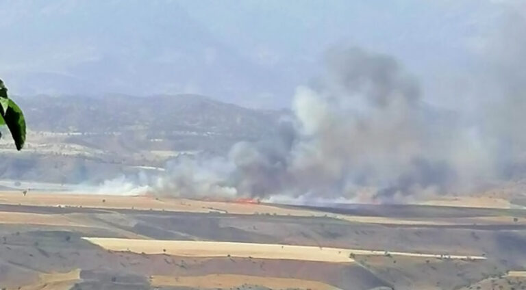 Li deşta Nasirxanê 200 donim erd şewitî