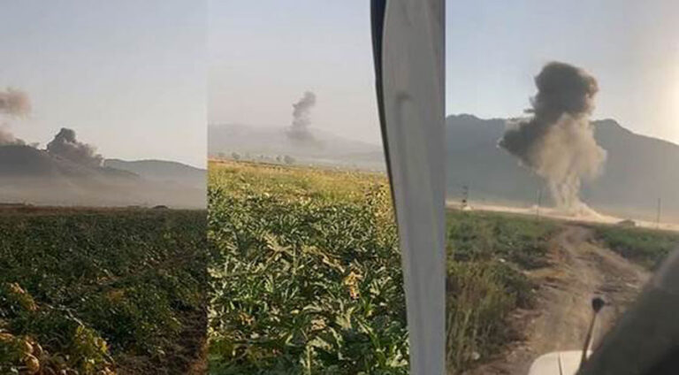 Çend gundên Pênciwînê ji aliyê firokeyan ve hatin bordûmankirin