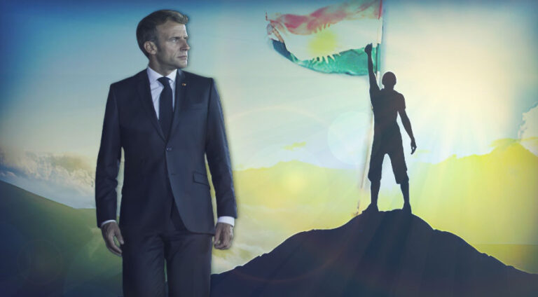 Civîna Macron bi Barzanî re ji boy rêzgirtina li Pêşmergehane