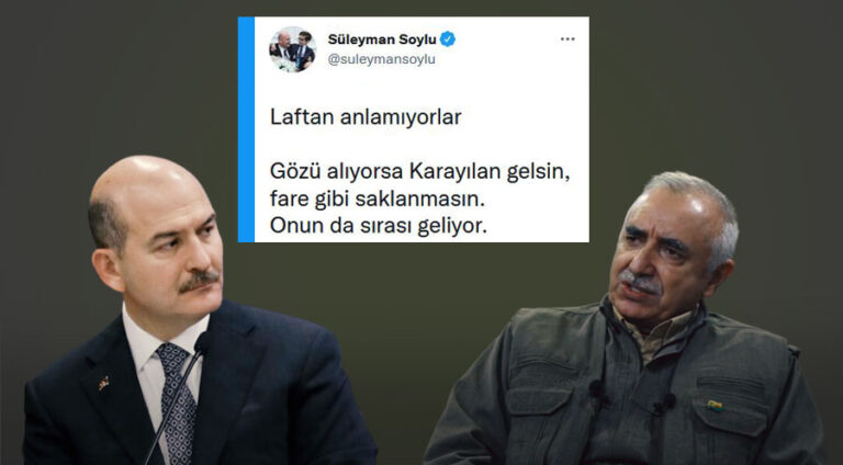 Soylu ji bo Karayilan: Wekî mişkan xwe veneşêre!