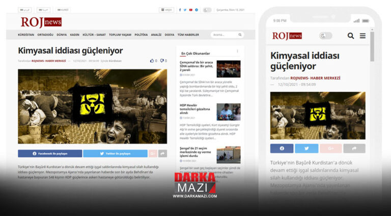 Medyaya PKKê: li Duhokê 544 kes bi çekê kîmyewî birîndar bûn û veşartî dihên dermankirin