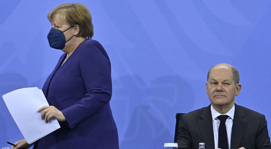 Merkel, Olaf Scholz