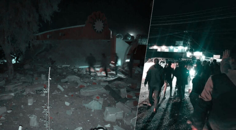 Balefirên Tirkiyê baregeha asayîşa YBŞê li Xanesûrê bombebaran kir