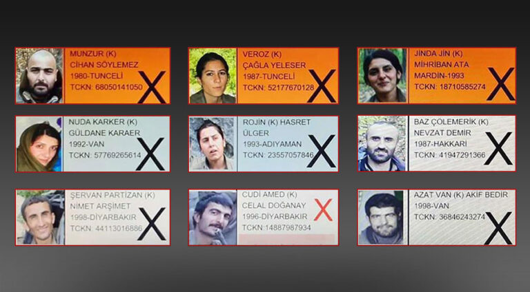 Biryargeha Dêrsimê ya PKKê hat îmha kirin: 8 gerîlayan jîyana xwe jî dest da yek jî teslîm bû