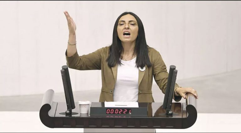 Parlamentera CHPê di nava hola parlamentoyê stranek Kurdî stra