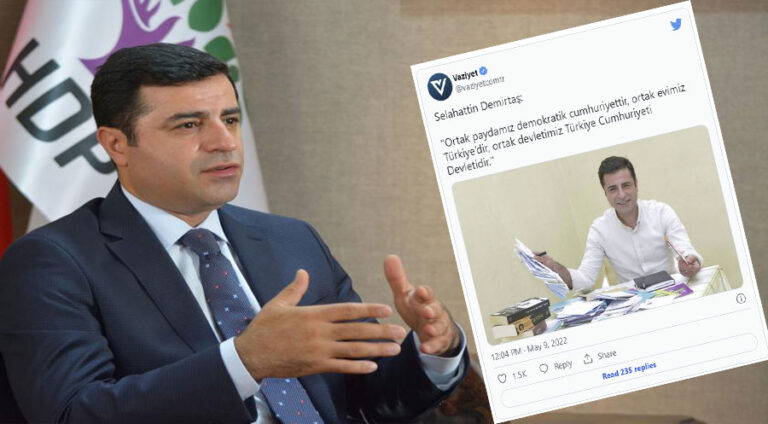 Demîrtaş: Dewleta me T.C ye !