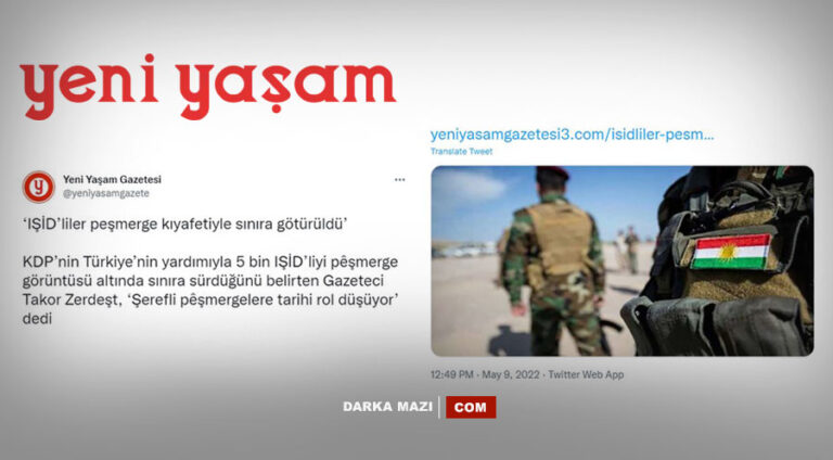 Rojnameya bayê derewan Yenî Yaşam ê, bo çi nûçeya xwe ji malperî rakir?