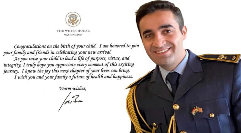 Joe Biden pîrozbahî li Pêşmergeyekî kir