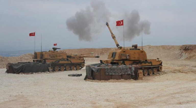 Hêzên Tirkiyê xaleke rejîma Sûriyê li nêzîkî Amûdê topbaran kir