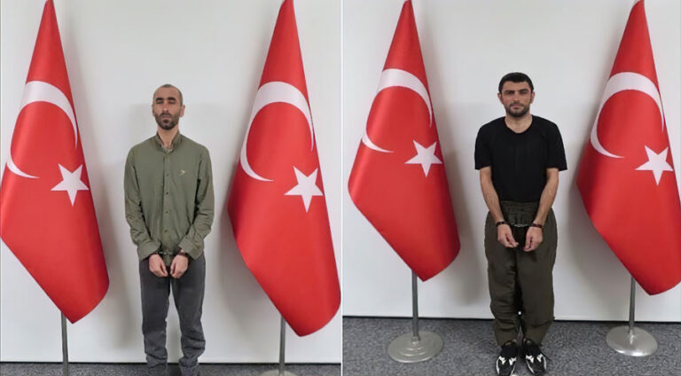 Ermenistanê 2 PKKyî radestî Tirkiyê kirin Baskê leşkerî yê PKKê, HPGê ragihand ku endamên wan ên bi navên Atilla Çîçek û Huseyîn Yildirim îro ji aliyê Ermenistanê ve radestî Tirkiyê hatine kirin. Ajansa Anadoluyê ragihand ku Îstixbarata Tirkiyê (MIT) gerîlayên HPGê Atîlla Çîçek û Huseyîn Yildirim li ser sînor di operasyonekê de girtine û anîne Tirkiyê. Hat ragihandin ku Atîlla Çîçek ê bi nasnav "Leheng" û Huseyîn Yildirim ê bi nasnav "Elîşêr" di lîsteya bultena sor de bûne. Baskê leşkerî yê PKKê, HPGê diyar kir ku Çîçek û Yildirim ji aliyê Ermenistanê ve radestî Tirkiyê hatine kirin. HPGê got, “Di Tebaxa 2021an de hevalên me Leheng û Elîşêr li nêzî sînorê Ermenistanê hatine desteserkirin Derbarê wan doz hatine vekirin, di 23ê Sibata 2022an de Dadgeha Temyîzê ya Ermenistanê derbarê wan biryara berdanê daye. Li gorî HPGê piştî ku hatîne berdan, “Leheng û Elîşêr” ji alyê îstîxbarata Ermenistanê hatine revandin û bo dewleta Tirk hatine radestkirin.