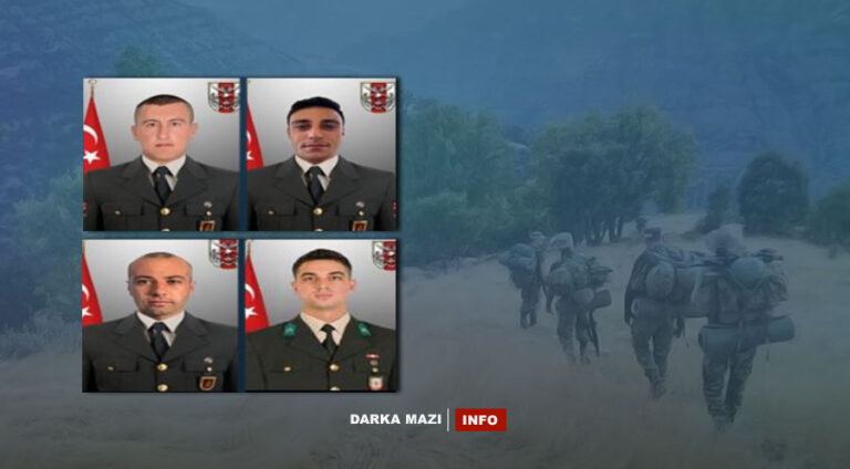 Hejmara leşkerên Tirkiyê yên li Zapê hatine kuştin zêde bû Hejmara leşkerên Tirkiyê yên duhî di şerê Zapê de hatibûn kuştin, gihişt 4 leşkeran. Wezareta Berevaniyê ya Tirkiyê duhî Yekşemê 11\9\2022 ragihandib, li herêma Zapê di encama êrîşeke gerîlayên PKKê de du leşkerên wan hatibûn kuştin û 4 leşkerên din jî birîndar bûbûn. Hat zanîn ku ji birîndaran du leşkerên din jî canê xwe ji dest dane. Bi vî awayî hejmara leşkerên Tirkiyê yên duhî di şerê Zapê de hatine kuştin gihişt 4 leşkaran. Artêşa Tirkiyeyê ji 18ê Nîsanê ve li dijî PKKê li Zapê, Avaşîn û Metînayê operasyoneke berfireh a bejahî û asimanî bi rê ve dibe.