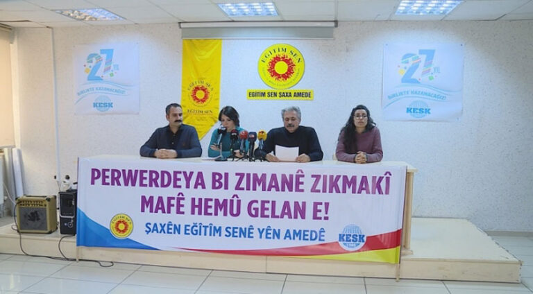 Egîtîm-Sen: Agahdariya dersên zimanê kurdî îsal wek fermî nehatiye ragihandin