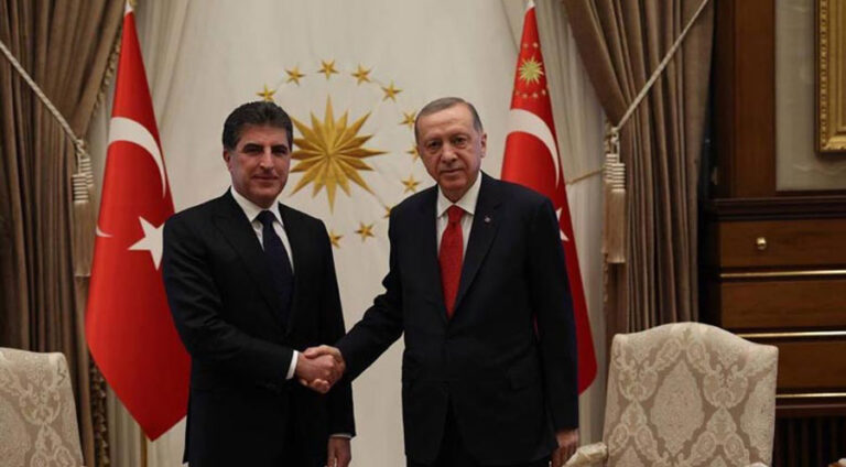 Nêçîrvan Barzanî û Erdogan li Enqerê civiyan