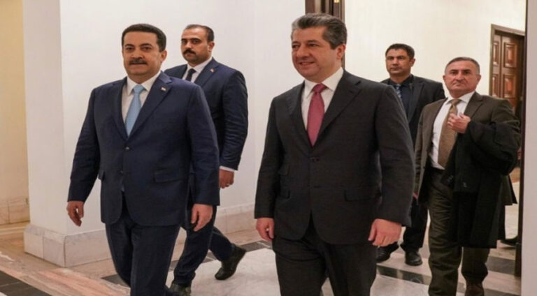 Serokwezîrê Herêma Kurdistanê pêşwazî li Serokwezîrê Iraqê kir
