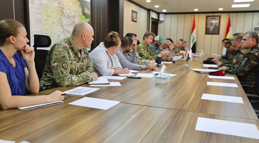 Wezareta Pêşmerge û tîmeke Hevpeymanan hevtêgihiştina Wezareta Pêşmerge û Pentagonê gotûbêj kirin