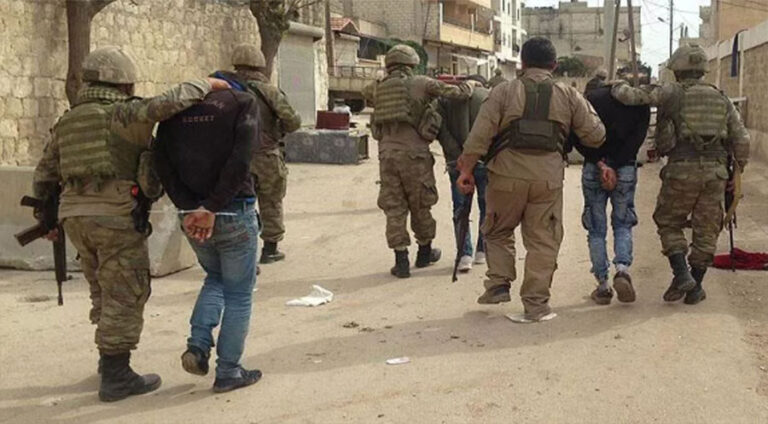 Li Efrînê grûpên çekdar 18 kes desteser kirin