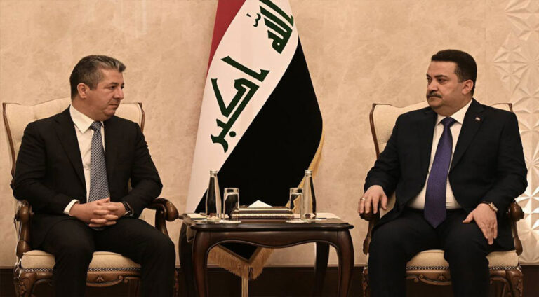 Serokwezîr Mesrûr Barzanî bi Serokwezîrê Iraqê re dicive