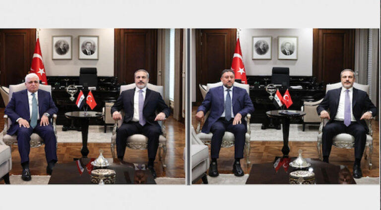 Hakan Fîdan bi Falih Feyaz û Xemîs Xencer re civiya
