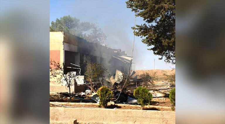 Droneke Tirkiyê xaleke leşkerî ya HSDê bombebaran dike