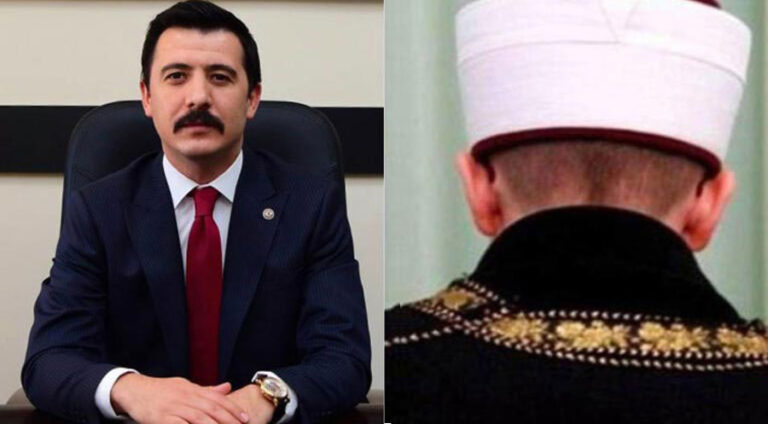 Qayumekî Erdogan pê li meleyekî da û li ser minbera mizgeftê anî xwarê