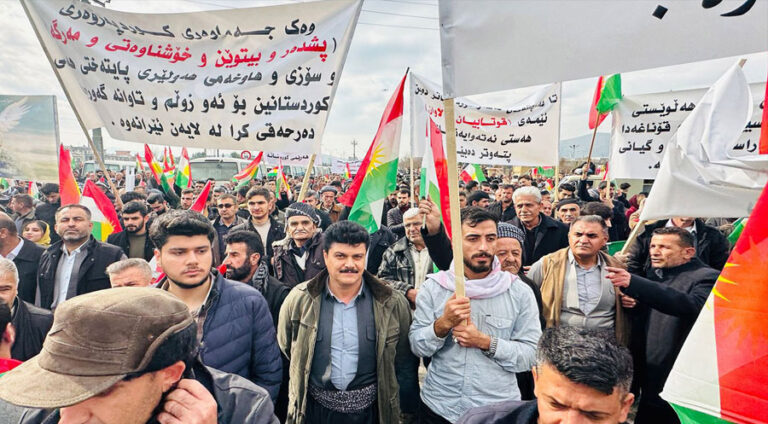 Xwepêşandanên girseyî yên gelê Başûr li dijî êrîşên Îranê li ser Hewlêrê didomin