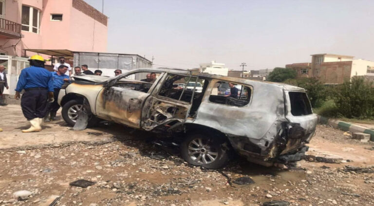 Otomobîla Berpirsê Liqê 22 ê PDKê li Kelarê teqiya