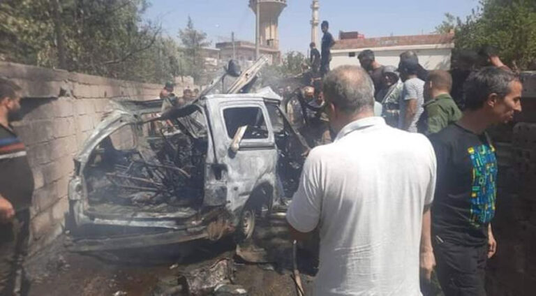 Dronê li navenda Qamişlo otomobîlek kir armanc