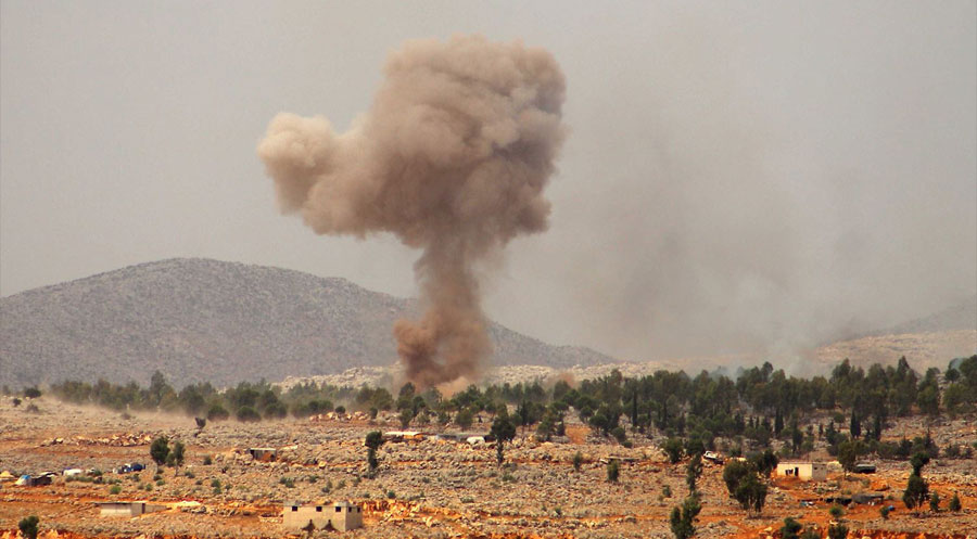 Rûsyayê Îdlib bombebaran