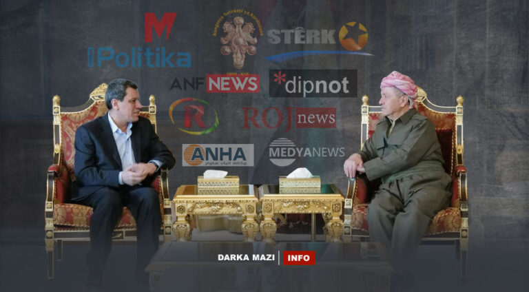 Medyaya PKK’ê hevdîtina serok Barzanî û Mezlûm Ebdî çawa romal kir