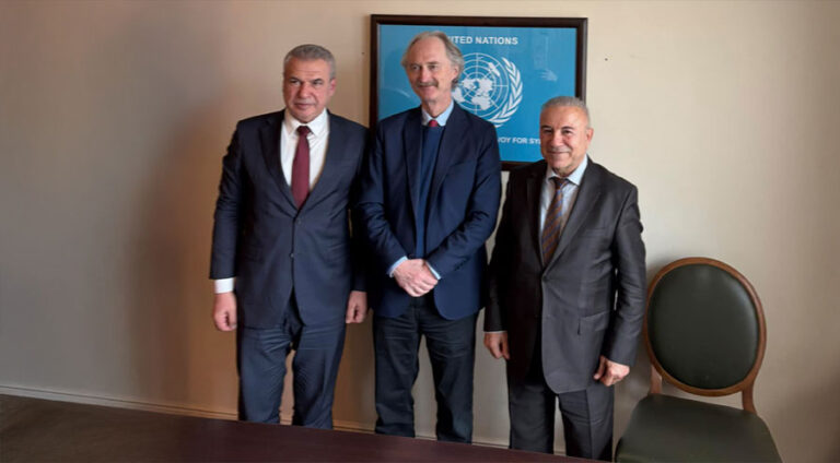 Şandeke ENKSê li Şamê bi nûnerê NY re civîya