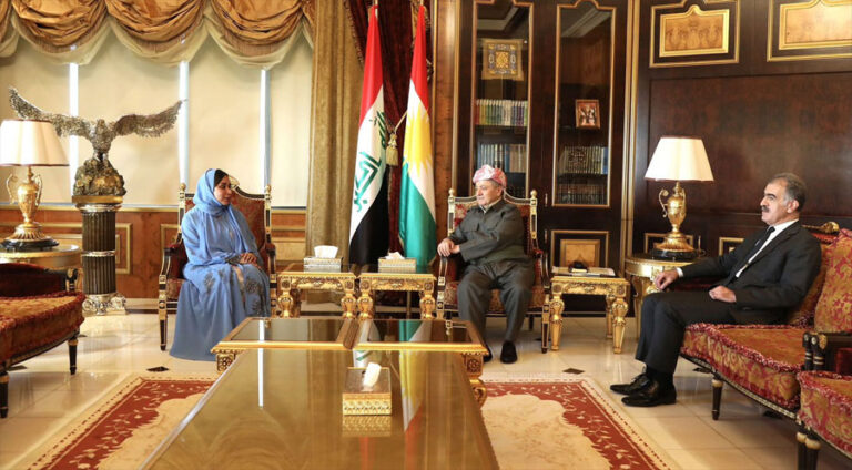 Serok Barzanî pêşwaziya Birêvebera Karûbarên Konsulxaneya Îmaratê li Hewlêrê kir