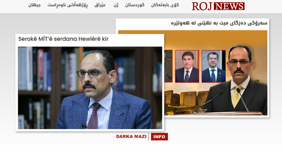 Roj News li dijî Kurdistanê erka xwe ya belavkirina nûçeyên bêexlaq û derew didomîne...