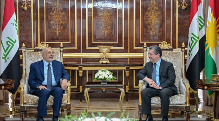 Mesrûr Barzanî pêşwazî li Serokê Encûmena Nûneran a Iraqê kir