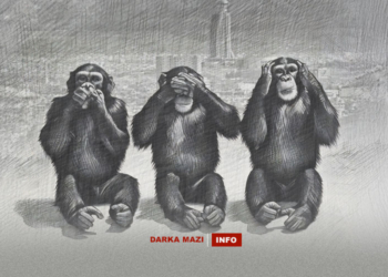 Rewşenbîrên Silêmaniyê di pevçûna Lalezar de rola sê meymûnan dilîzin