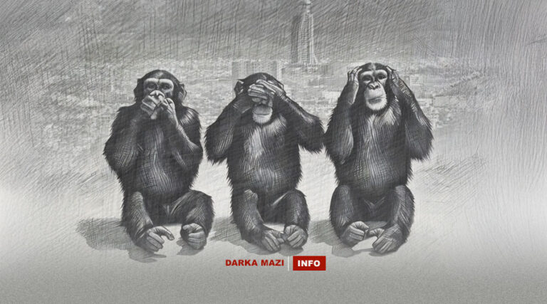 Rewşenbîrên Silêmaniyê di pevçûna Lalezar de rola sê meymûnan dilîzin