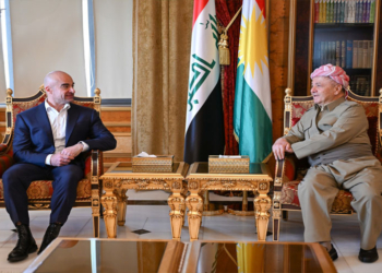 Serok Barzanî pêşwazî li Bafil Talebanî kir