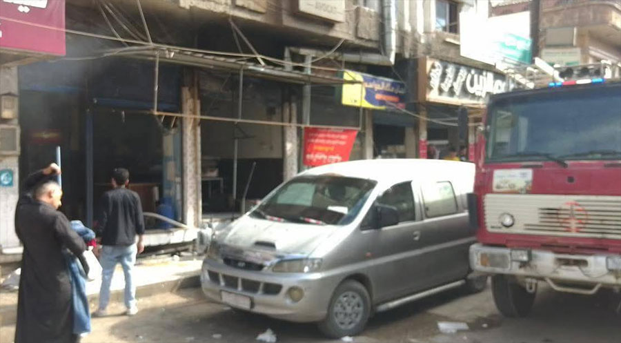 Qamişlo: Ji ber teqîna butileke gazê şewatek derket, 4 kes birîndar bûn