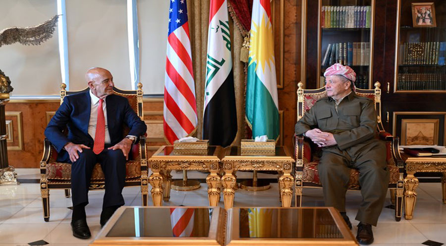 Serok Barzanî pêşwazî li Nûnerê Trump bo karûbarên Sûriyeyê kir