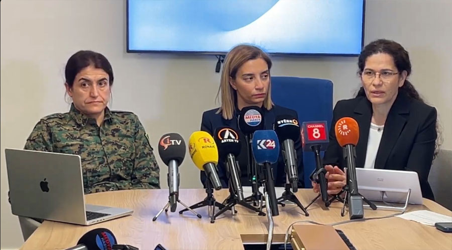 Îlham Ehmed: Divê mafên hemî pêkhateyên Sûriyeyê bên parastin