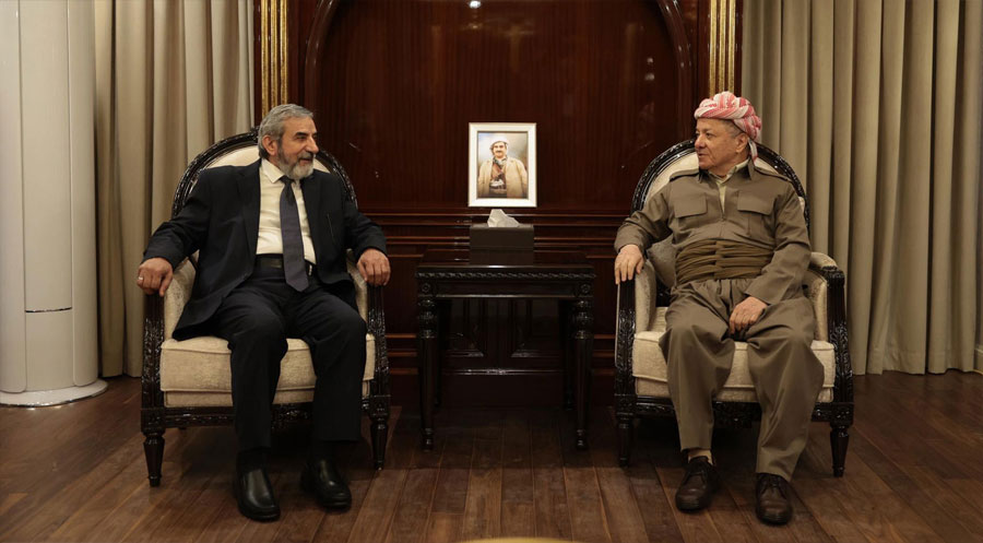 Serok Barzanî û Selahedîn Behaedîn rewşa navxweyî ya Herêma Kurdistanê nîqaş kir